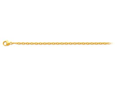 Cadena Forçat, Talla Diamante 1,00 Mm, 42 Cm, Oro Amarillo 18k