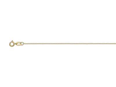 Cadena, Eslabon Gourmette Talla Diamante De 0,60 Mm, 45 Cm, Oro Amarillo De 18 Quilates