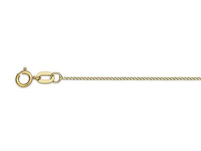 Cadena De Eslabones Gourmette Diamantada 0,60 mm, 45 cm, Oro Amarillo De 18 K - Imagen Estandar - 2