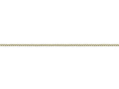 Cadena, Eslabon Gourmette Talla Diamante De 0,60 Mm, 45 Cm, Oro Amarillo De 18 Quilates - Imagen Estandar - 3