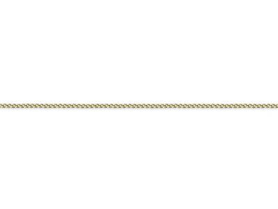Cadena De Eslabones Gourmette Diamantada 0,60 mm, 45 cm, Oro Amarillo De 18 K - Imagen Estandar - 3