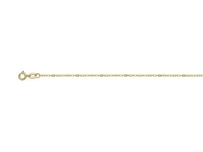 Cadena De Malla Forzada Clara De Espejo, 1,30 mm, 45 cm, Oro Amarillo De 18 K - Imagen Estandar - 1