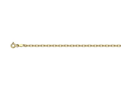 Cadena De Tipo Marine Forzada Hueca2,60 mm, 50 cm, Oro Amarillo De 18 K - Imagen Estandar - 1