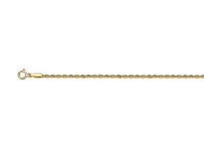 Cadena Tipo Cuerda Hueca 1,70 mm, 42 cm, Oro Amarillo De 18 K - Imagen Estandar - 1