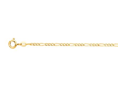 Cadena 13 Talla Diamante Hueco 2,2 Mm, 50 Cm, Oro Amarillo 18k