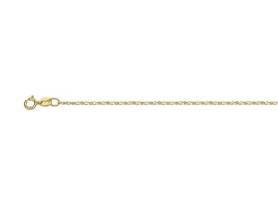 Cadena Tobillera 11, 1,1 Mm, 25 Cm, Oro Amarillo 18k