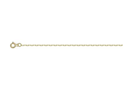 Cadena Forçat Talla Diamante Transparente 1,35 Mm, 45 Cm, Oro Amarillo 18k - Imagen Estandar - 1