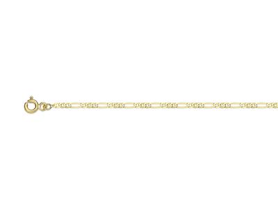 Cadena, Eslabon Alterno 13 Ultraplano, 1,9 Mm, 45 Cm, Oro Amarillo 18k