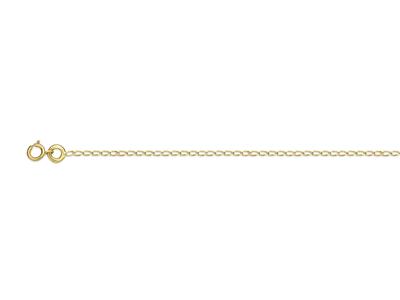 Cadena De Malla Gourmette Caballo, 1,05mm, 45cm, Oro Amarillo De 18 K