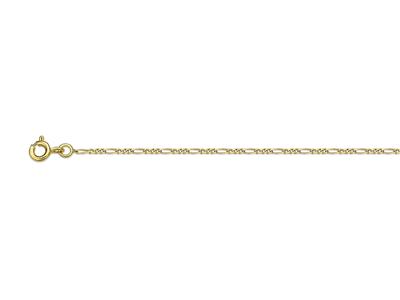 Cadena 13 Eslabones, 1,3 Mm, 45 Cm, Oro Amarillo 18k