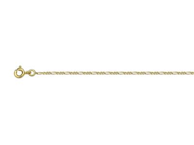 Cadena 13 Eslabones, 1,3 Mm, 50 Cm, Oro Amarillo 18k