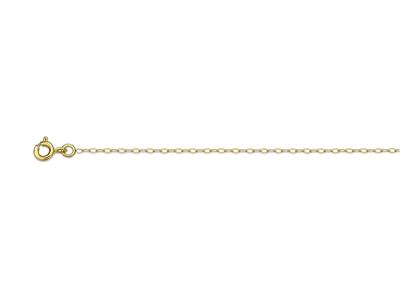 Cadena De Eslabones Forzada Delgada1,30 mm, 42 cm, Oro Amarillo De 18 K - Imagen Estandar - 1