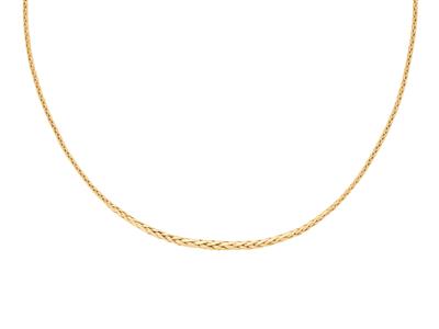 Cadena De Malla Palmier En Cascada,3,50 mm, 45 cm, Oro Amarillo De 18 K - Imagen Estandar - 3