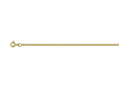 Tobillera Cadena Singapur Malla Hueca 2 Mm, 25 Cm, Oro Amarillo 18k - Imagen Estandar - 1