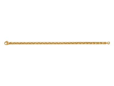 Pulsera Cobra 5 mm, 19,5 cm, Oro Amarillo De 18k - Imagen Estandar - 1