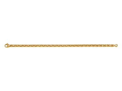 Pulsera Cobra 5 Mm, 19,5 Cm, Oro Amarillo 18k