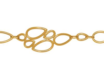 Pulsera Multianillo Con Cadena De 23 Mm, 16-19 Cm, Oro Amarillo De 18 Quilates - Imagen Estandar - 2