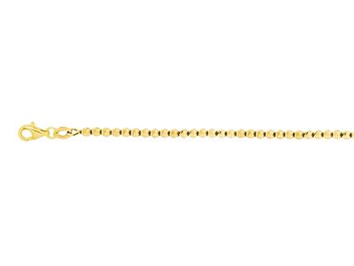 Collar De Bolas 2,50 Mm, 45 Cm, Oro Amarillo 18k - Imagen Estandar - 1