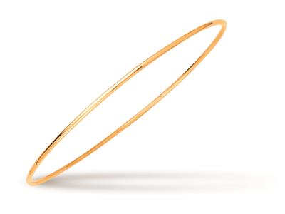 Pulsera Collar Solid, Alambre Redondo 1,5 Mm, Forma Redonda 65 Mm, Oro Amarillo 18k - Imagen Estandar - 1