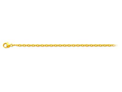 Cadena Forçat, Talla Diamante De 1,5 Mm, 42 Cm, Oro Amarillo De 18 Quilates