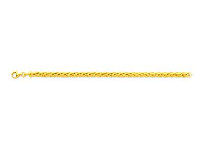 Pulsera Palmera 4 Mm, 20 Cm, Oro Amarillo 18k