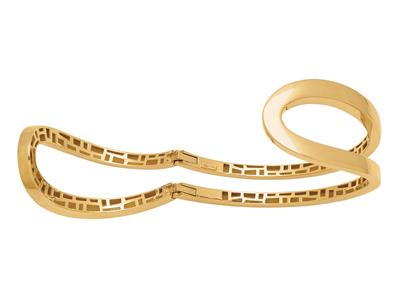 Brazalete Tipo Brazalete Abierto, Hebilla Grande De 25 mm, 58 X 45 mm,oro Amarillo De 18 K - Imagen Estandar - 2