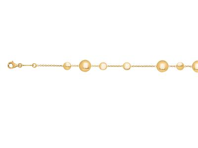 Pulsera Con Pastillas Variadas, 16,50-18 cm, Oro Amarillo De 18 Quilates - Imagen Estandar - 2