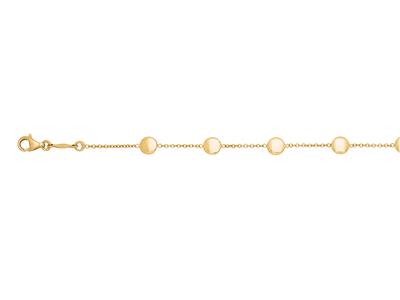 Pulsera Linear Dots, 16,50-18 Cm, Oro Amarillo De 18 Quilates - Imagen Estandar - 2