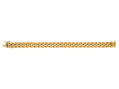 Pulsera De Eslabones 10 mm, 19 cm, Oro Amarillo De 18 K - Imagen Estandar - 1