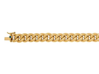 Pulsera De Eslabones 10 mm, 19 cm, Oro Amarillo De 18 K - Imagen Estandar - 2
