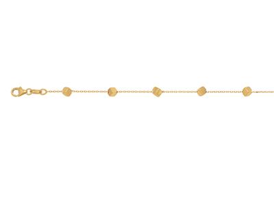 Pulsera Cadena 8 Cubos 3,1 Mm, 17-19 Cm, Oro Amarillo 18k - Imagen Estandar - 2