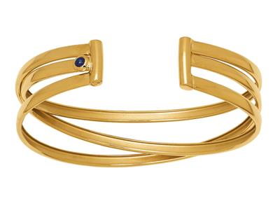 Pulsera 3 Lneas 18 Mm, 61 X 48 Mm, Oro Amarillo 18k