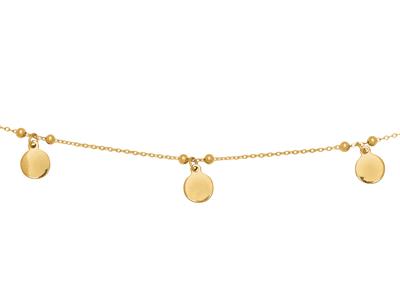Collar 7 Pastilles Pampilles 42cm Oro Amarillo 18k - Imagen Estandar - 2