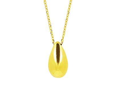 Collar Goutte, 42 Cm, Oro Amarillo 18k - Imagen Estandar - 3