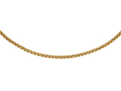 Collar Cobra 6 Mm, 46 Cm, Oro Amarillo 18k