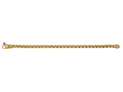 Pulsera Concha 5 Mm, 20 Cm, Oro Amarillo 18k