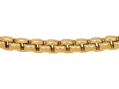 Collar Concha 5 Mm, 45 Cm, Oro Amarillo 18k - Imagen Estandar - 2