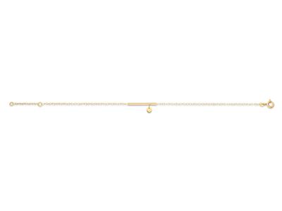 Pulsera Barette Pampille, 17-18 Cm, Oro Amarillo 18k - Imagen Estandar - 1