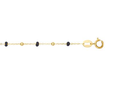 Pulsera-Bolas-Negras,-17-18 cm,----Or...