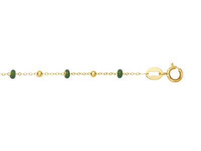 Pulsera-Bolas-Verdes-17-18 cm-Oro--De...