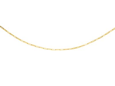 Collar, Malla Rectangular, 2,80 MM Maciza, 50 Cm, Oro Amarillo De 18 Quilates