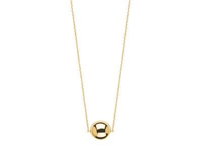 Collar Pastillas 12 Mm, 42 Cm, Oro Amarillo 18k - Imagen Estandar - 1