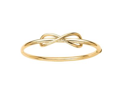 Pulsera Infinity Collar Hueco, Diametro Interior 60 Mm, Oro Amarillo 18k - Imagen Estandar - 1