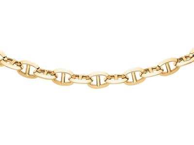 Collar, Marina Hueca 9,50 Mm, 45 Cm, Oro Amarillo De 18 Quilates