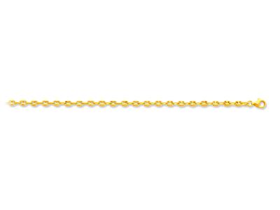 Pulsera Malla Grano De Caf{ Hueco 3,30 Mm, 19 Cm, Oro Amarillo 18 Kt - Imagen Estandar - 1