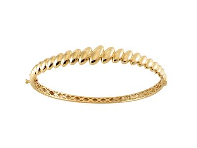 Pulsera, Eslabon Abierto, Giro Descendente 3,75 MM A 11 Mm, Diametro Interior 55 X 65 Cm, Oro Amarillo 18 Kt - Imagen Estandar - 1