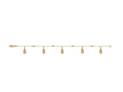 Pulsera De Gota, 10 Mm, 18 Cm, Oro Amarillo 18 Kt - Imagen Estandar - 1