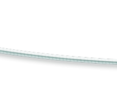 Collar Omega Redondo Avvolto 0,8 mm, 42 cm, Oro Gris De 18 Quilates Rodiado - Imagen Estandar - 2