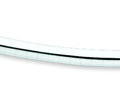 Collar Omega Abombado De 3 mm, 42 cm, Oro Gris De 18k Rodiado - Imagen Estandar - 2