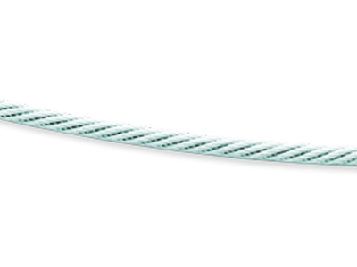 Collar Cable 1,4 Mm, 42 Cm, 18k Oro Blanco Rodiado - Imagen Estandar - 2